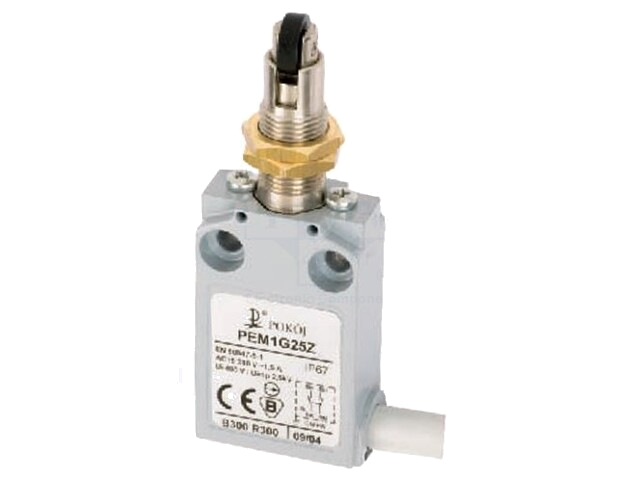 Eindschakelaar; NO + NC; 5A; max.240VAC; max.250VDC; kabel 1 m Eindschakelaar; NO + NC; 5A; max.240VAC; max.250VDC; kabel 1 m